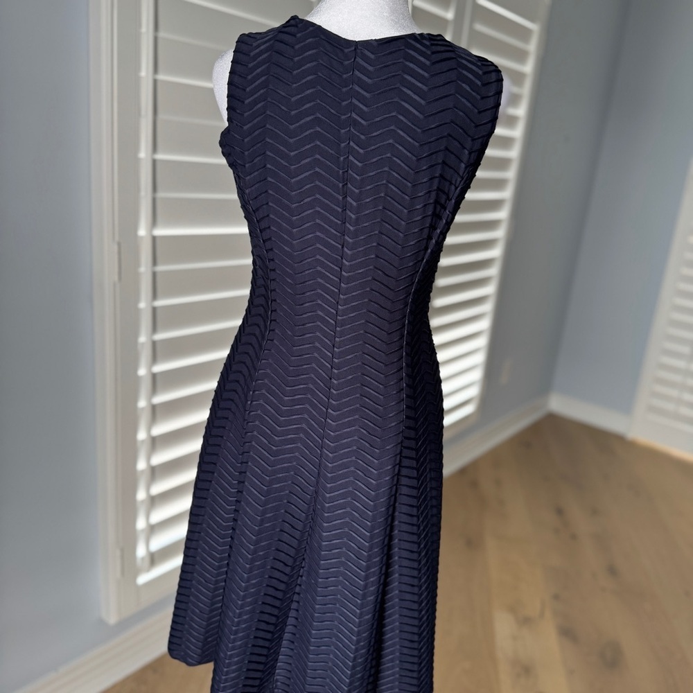 En Focus Navy Blue A-Line Dress Size 6 - Picture 7 of 9